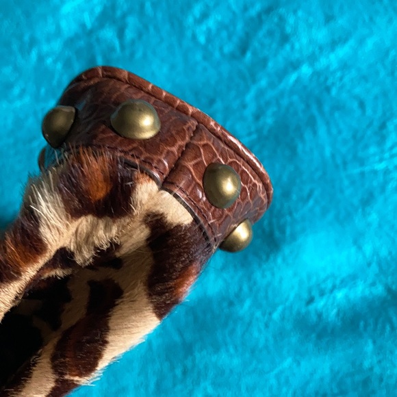 Top Handle Isabella Fiore leopard Calf hair bag - Picture 7 of 8